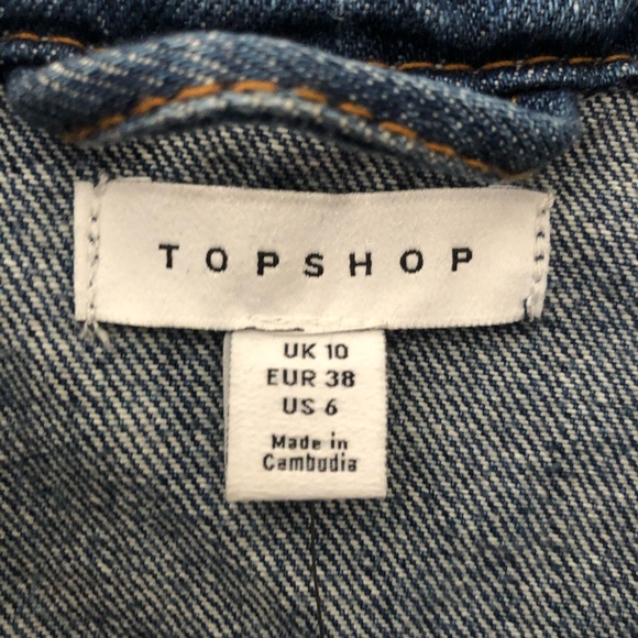 Top Shop Oversized Denim “Dad” Jacket - Picture 3 of 9